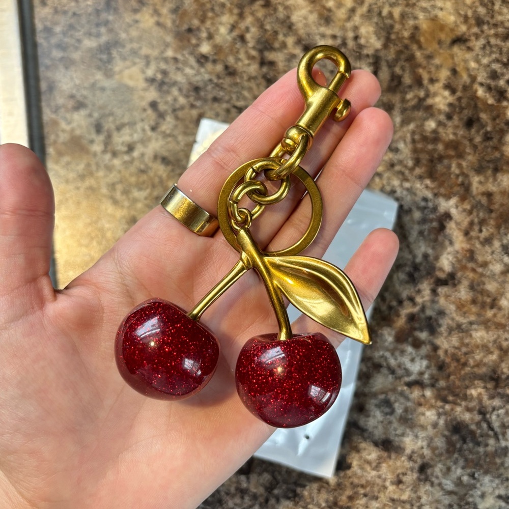 Cherry bag charm